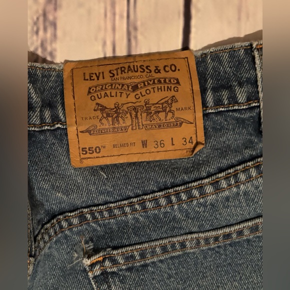 Levi’s Vintage jeans 550 relaxed 36/34 orange tag high rise - Picture 10 of 11